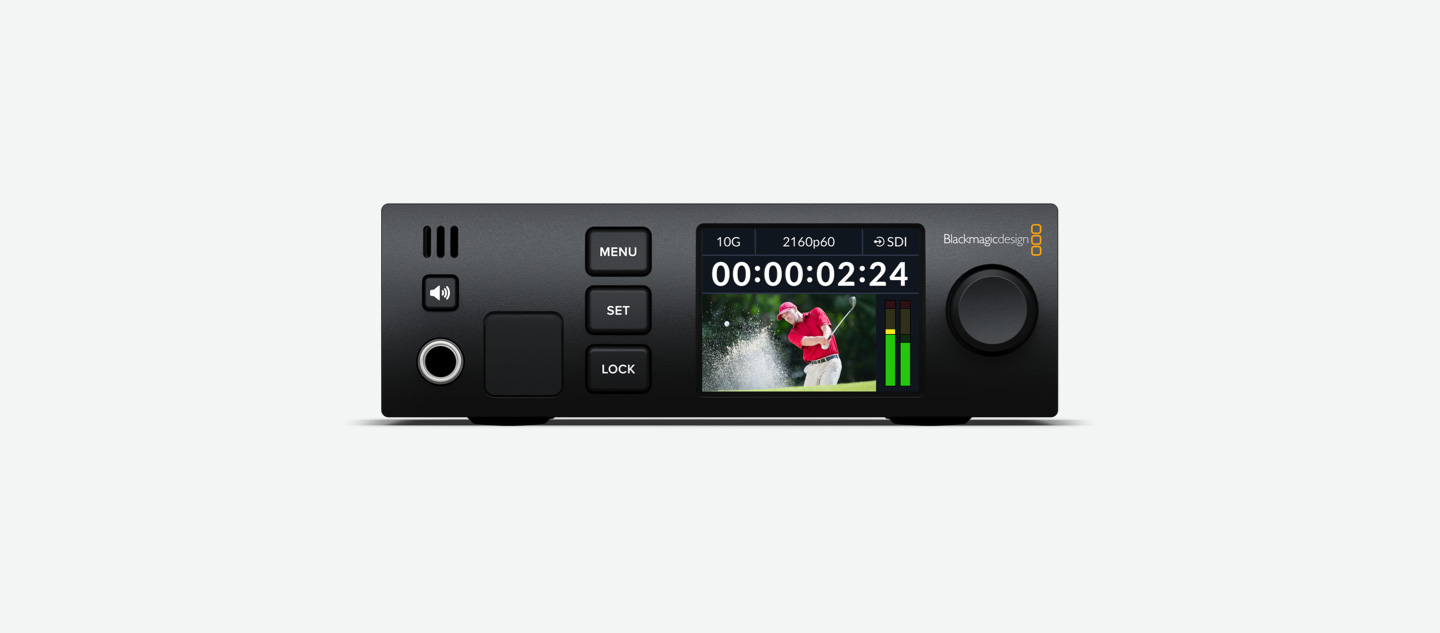 Blackmagic 2110 IP SDI to HDMI 12G Front