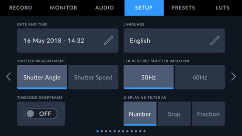Central Control for Camera Settings