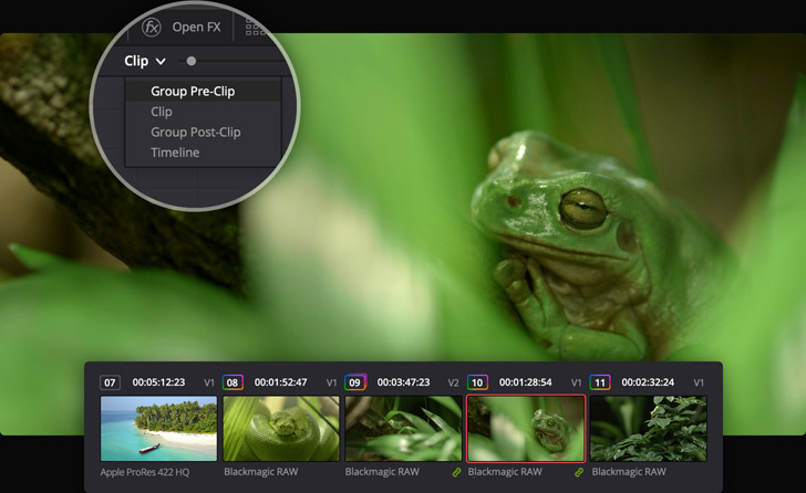 Grade Faster with Grouped Clips