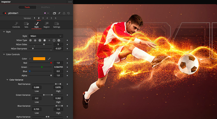 Add 3D particle effects
